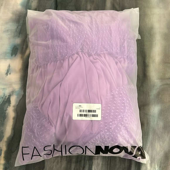 ‼️SOLD ‼️ 🌟 Fashion Nova Flirty Affair Tulle Gown - Lavender - NWT 🌟 - Picture 5 of 6